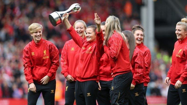 Liverpool Ladies celebrate title win