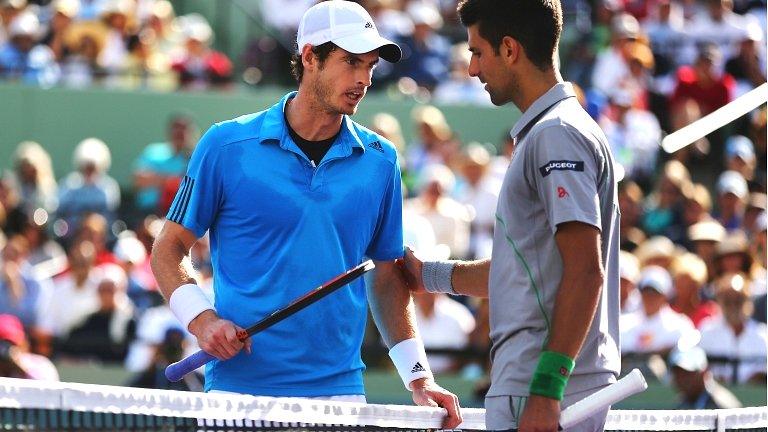 Andy Murray and Novak Djokovic