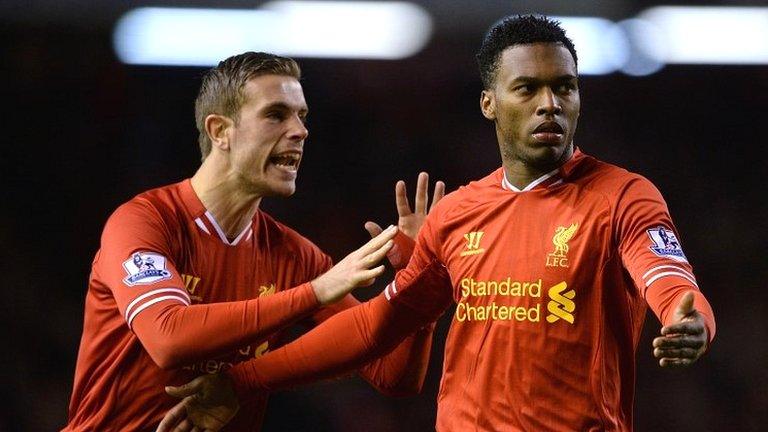 Jordan Henderson and Daniel Sturridge