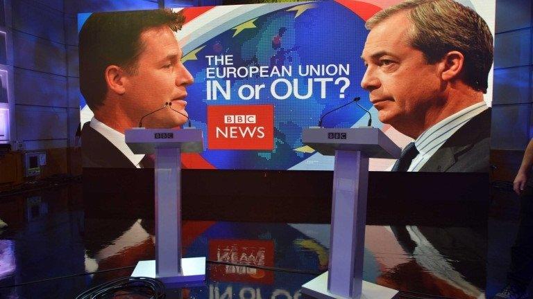 Nick Clegg v Nigel Farage debate