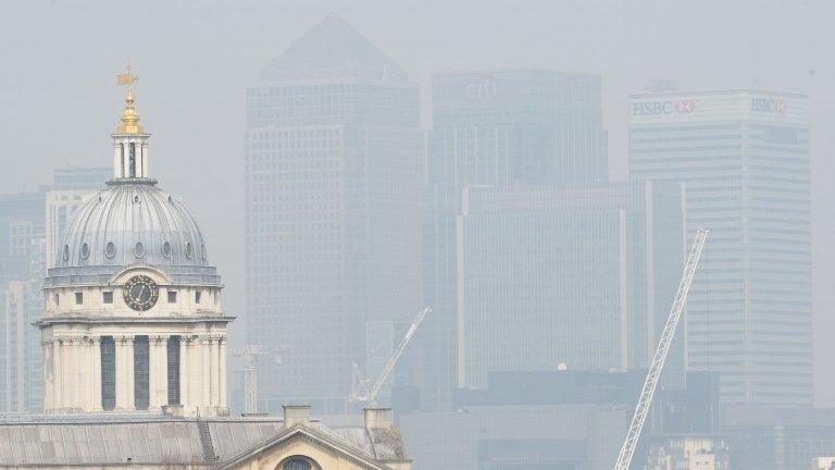 Air pollution over London