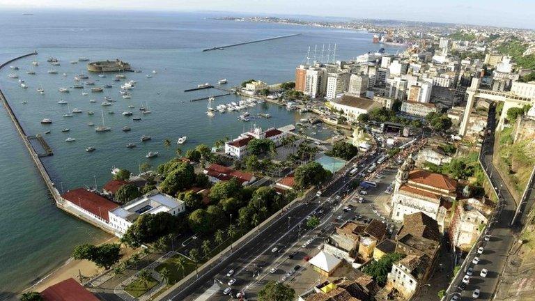 Salvador port area, Brazil