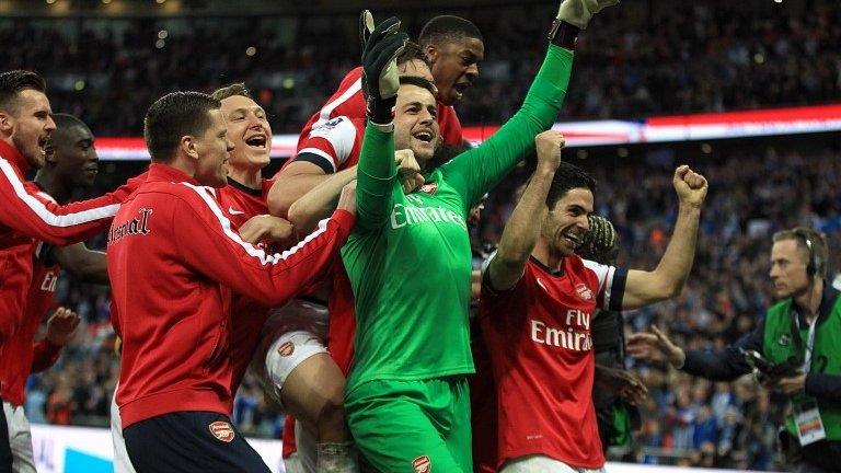 Arsenal celebrate