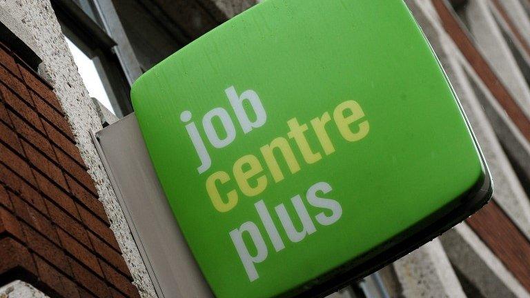 A Job Centre sign