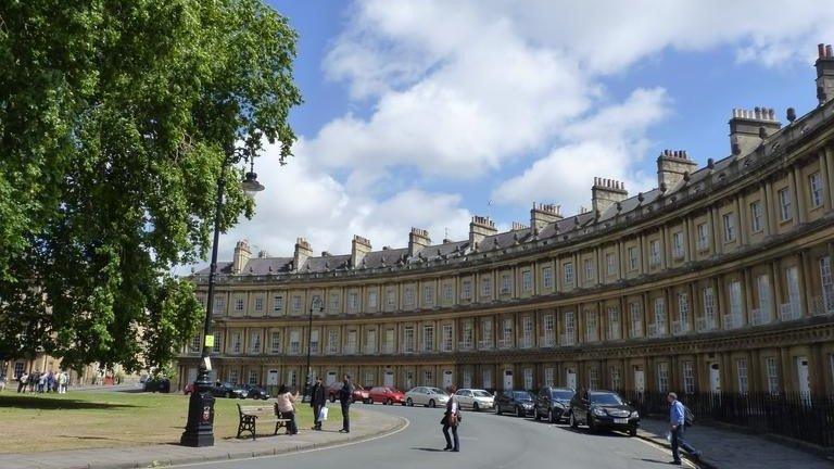 Georgian building in the city of Bath