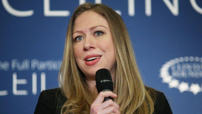 Chelsea Clinton appeared in New York on 17 April 2014