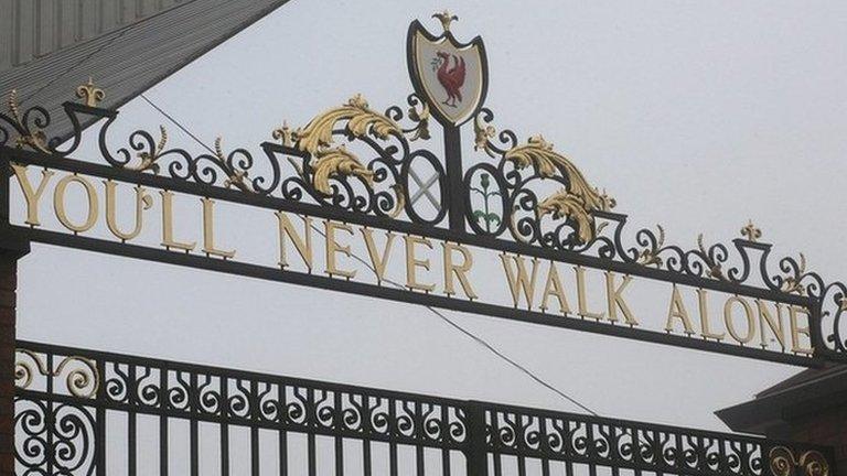 Shankley gates at Anfield