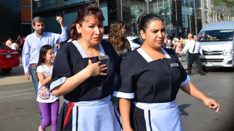 Residents after Mexico City quake