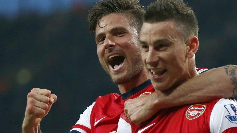 Olivier Giroud & Laurent Koscielny