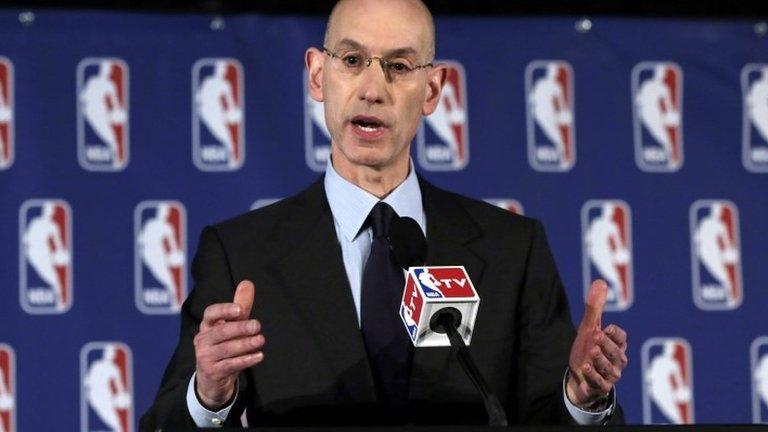 NBA Commissioner Adam Silver addresses the media during a news conference, in New York 29 April 2014