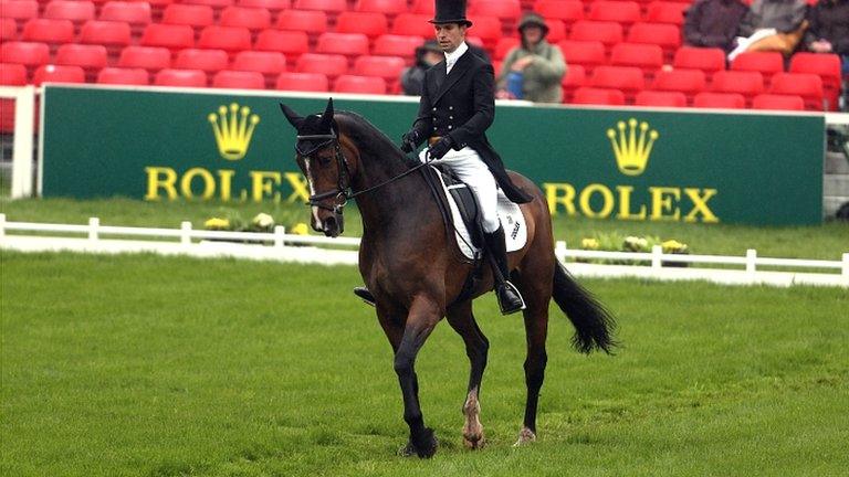 Harry Meade at Badminton