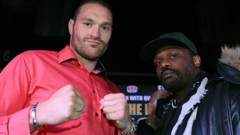 Tyson Fury and Dereck Chisora