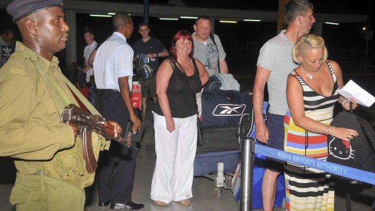 Passengers at airport