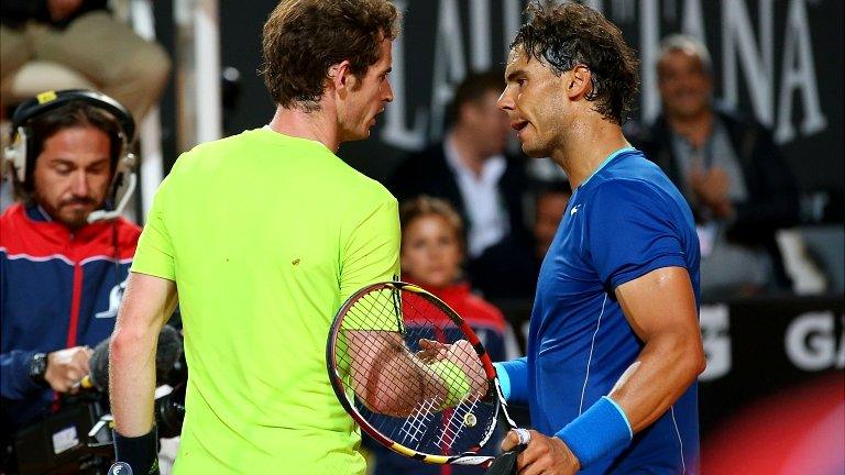 Andy Murray and Rafael Nadal