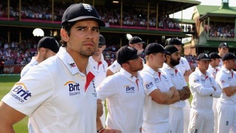 Alastair Cook & England team