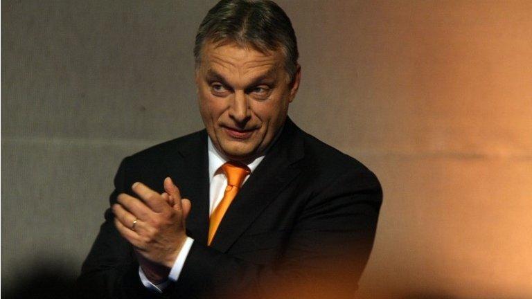 Viktor Orban celebrates victory in Hungary's European election