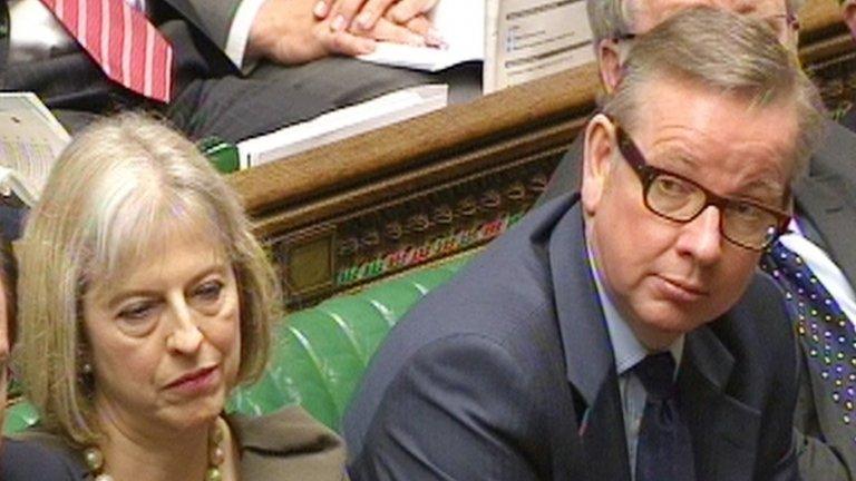 Theresa May and Michael Gove