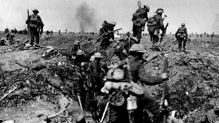 British soldiers in World War One