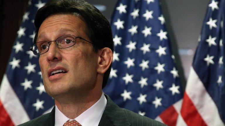 House Majority Leader Eric Cantor appeared in Washington on 20 May 2014