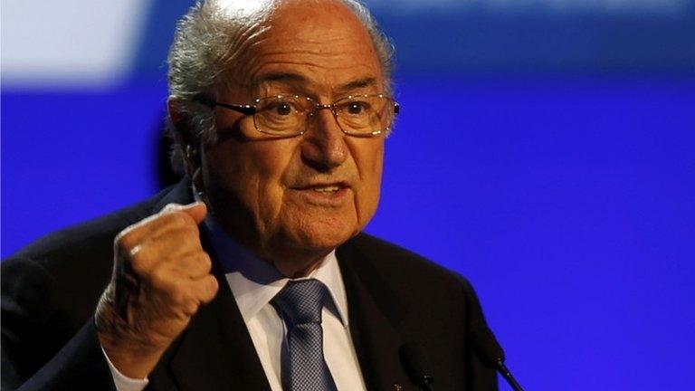 Fifa president Sepp Blatter