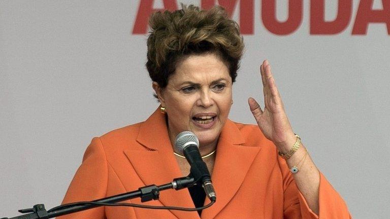 Dilma Rousseff in ceremony in Brasilia