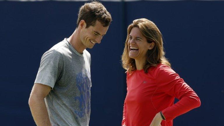 Andy Murray and Amelie Mauresmo