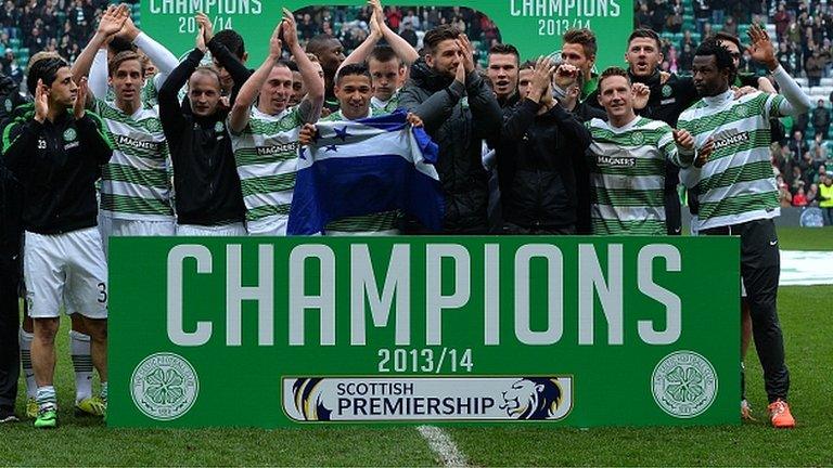 Celtic won their third successive Scottish top-flight title last season