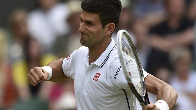 Novak Djokovic at the Wimbledon Championships