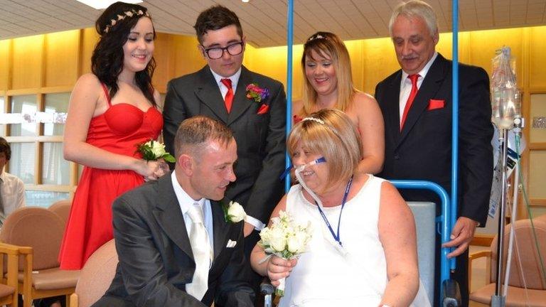 Joann Howells marrying Neil Ward