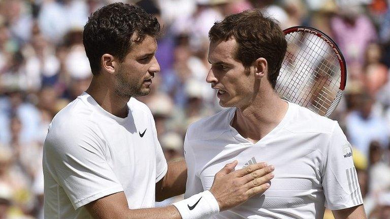 Grigor Dimitrov and Andy Murray