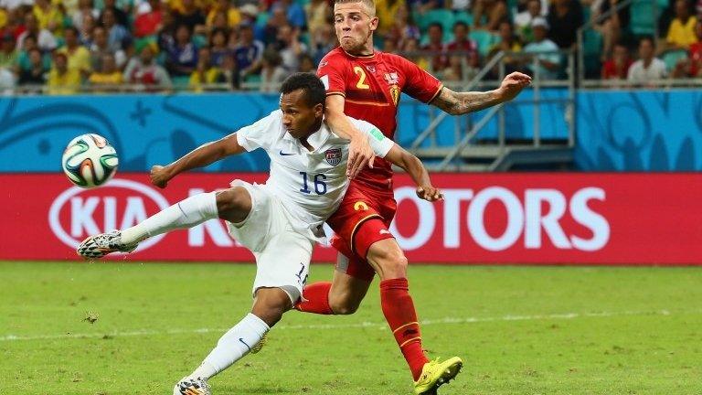 Julian Green scores against Belgium