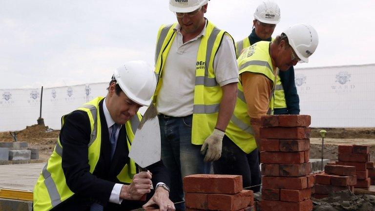 George Osborne at Ebbsfleet site