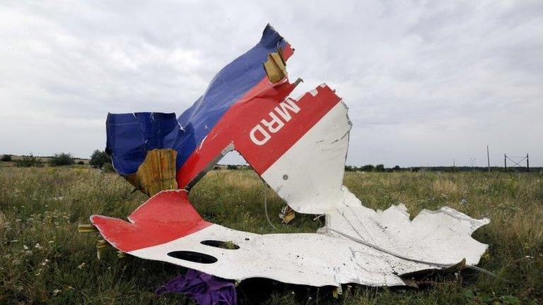 Crash site in Ukraine, 18 July