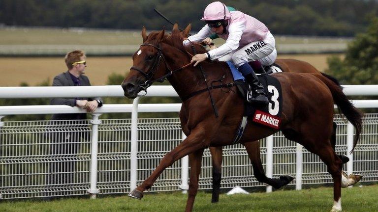 Sultanina ridden by William Buick wins the Nassau Stakes