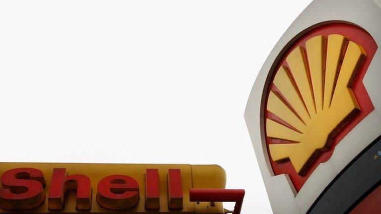 A Royal Dutch Shell petrol station