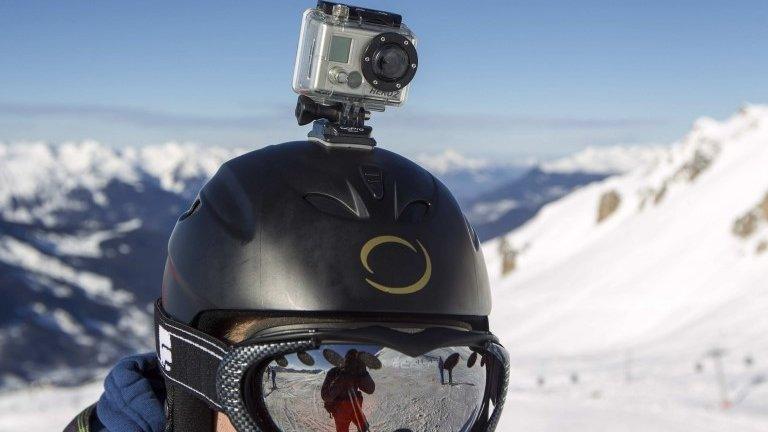 GoPro on helmet