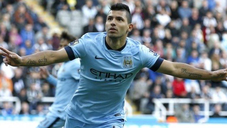 Manchester City striker Sergio Aguero