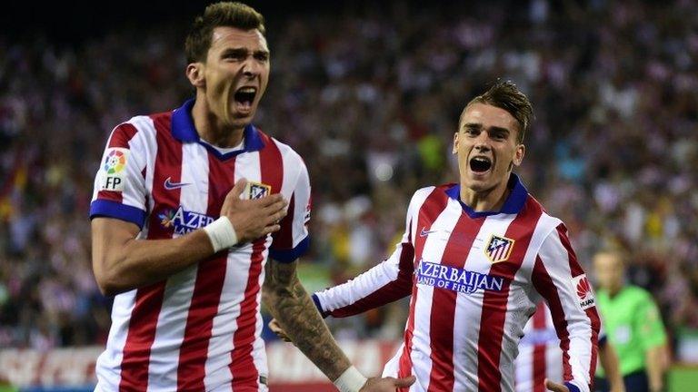 Mario Mandzukic(left) and Antoine Griezmann