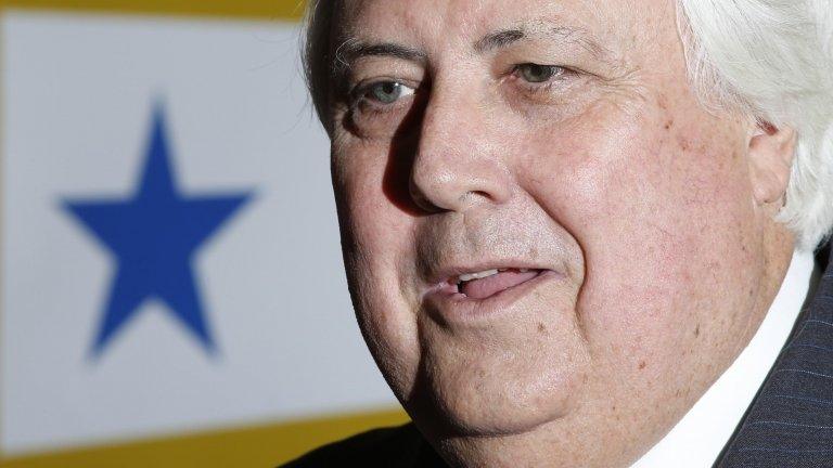 Australian billionaire Clive Palmer speaks at a news conference in a 2 March 2013 file photo