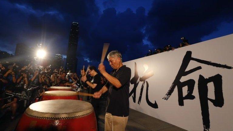 Founders of the Occupy Central in Hong Kong, 31 Aug