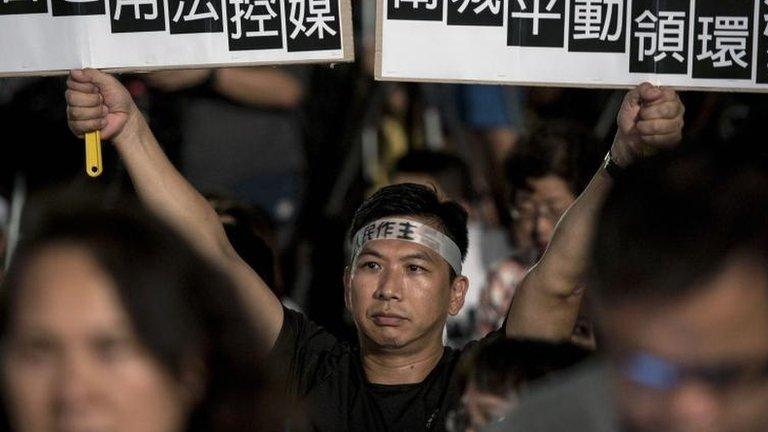 Pro-democracy rally in Hong Kong, 31 Aug