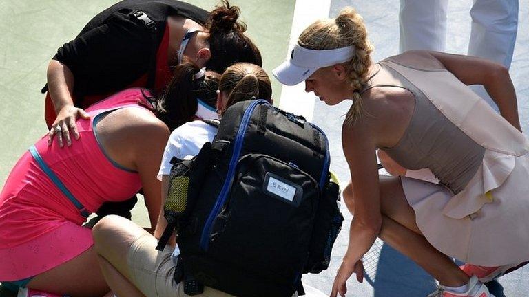 Caroline Wozniacki shows her concern for Peng Shuai