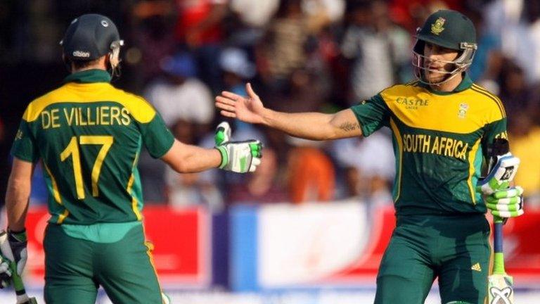 Faf Du Plessis & AB De Villiers