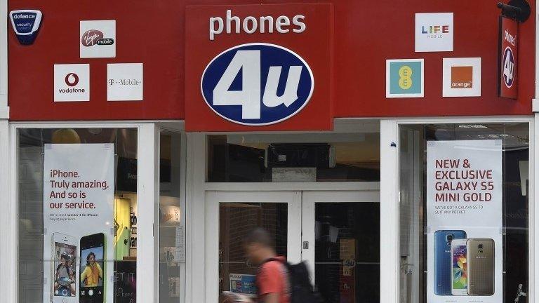 phones 4 U shopfront