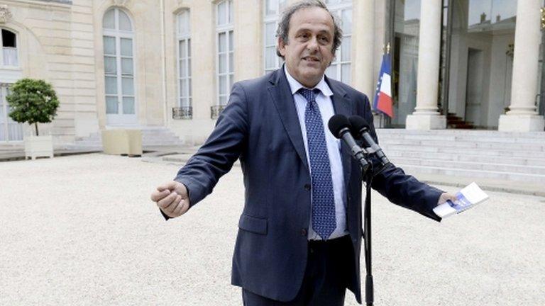 Uefa president Michel Platini