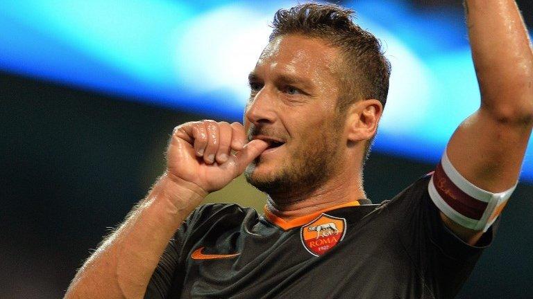 Roma striker Francesco Totti