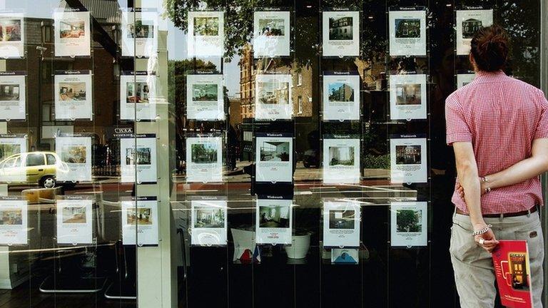 Estate agent window