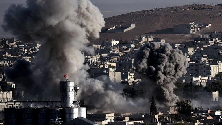 Explosion in Kobane, 10 Oct