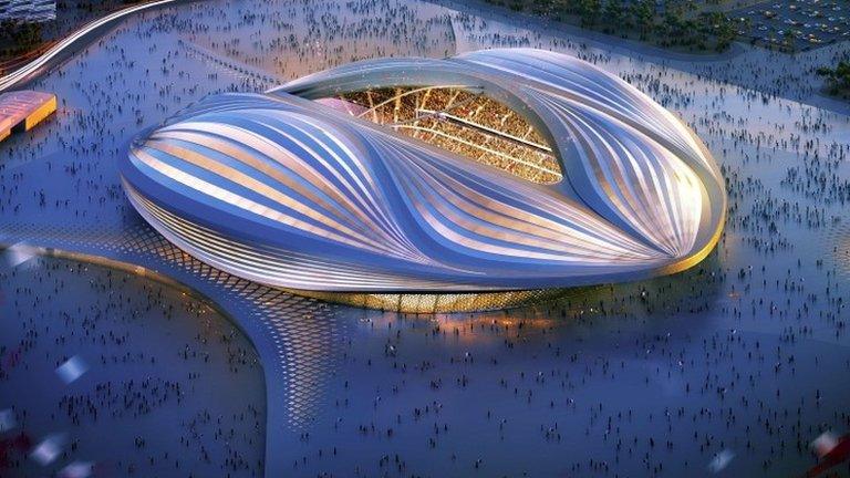 Stadium in Al-Wakrah for the Qatar 2022 World Cup