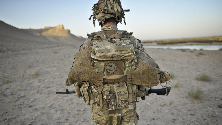 File photo: A British soldier from the 1st Battalion Royal Regiment Fusiliers during a dawn foot patrol in the Nahr-e Saraj district, Helmand Province, Afghanistan